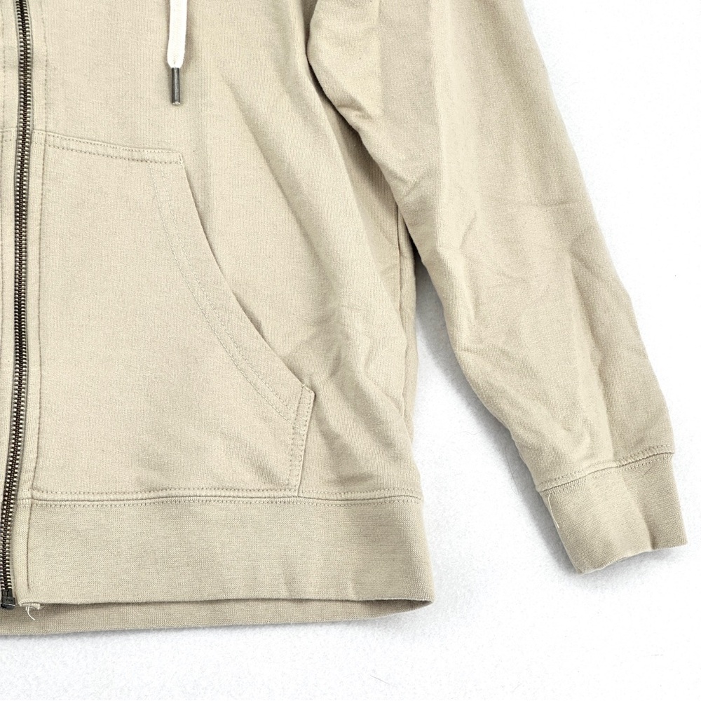 Independent Trading Co Men’s Zip Up Hoodie Tan Beige Full Zip Sweatshirt Medium - Picture 7 of 16